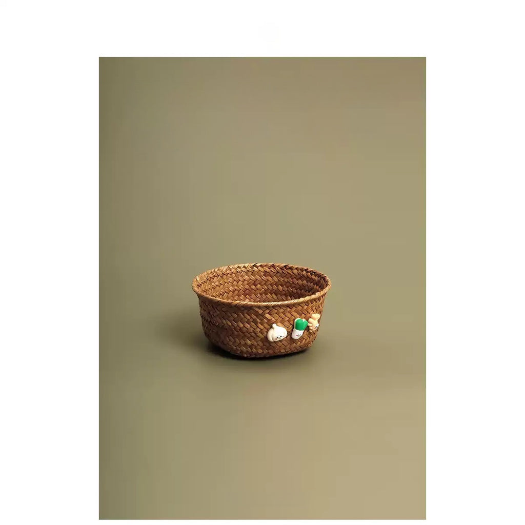 Cute Hand Woven Cotton Storage Basket