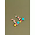 Colorful Pom Pom Earrings