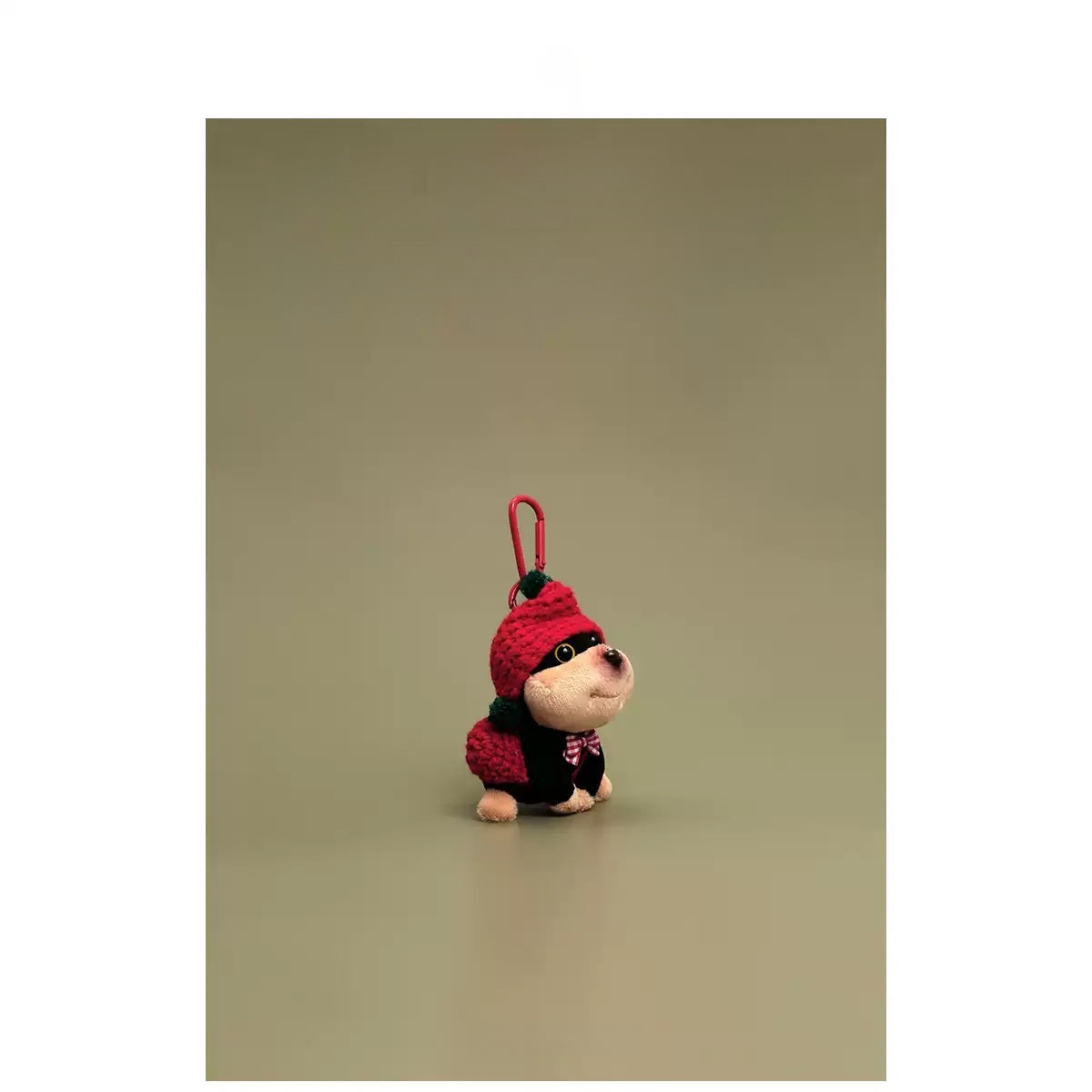 Cute Little Red Hat Puppy Bag Charm