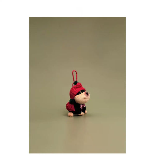 Cute Little Red Hat Puppy Bag Charm