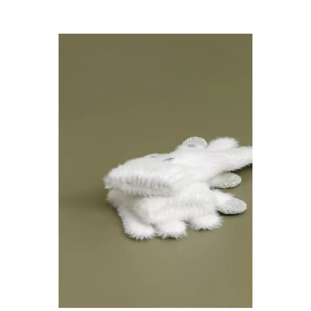 Women's Fluffy Star Gloves