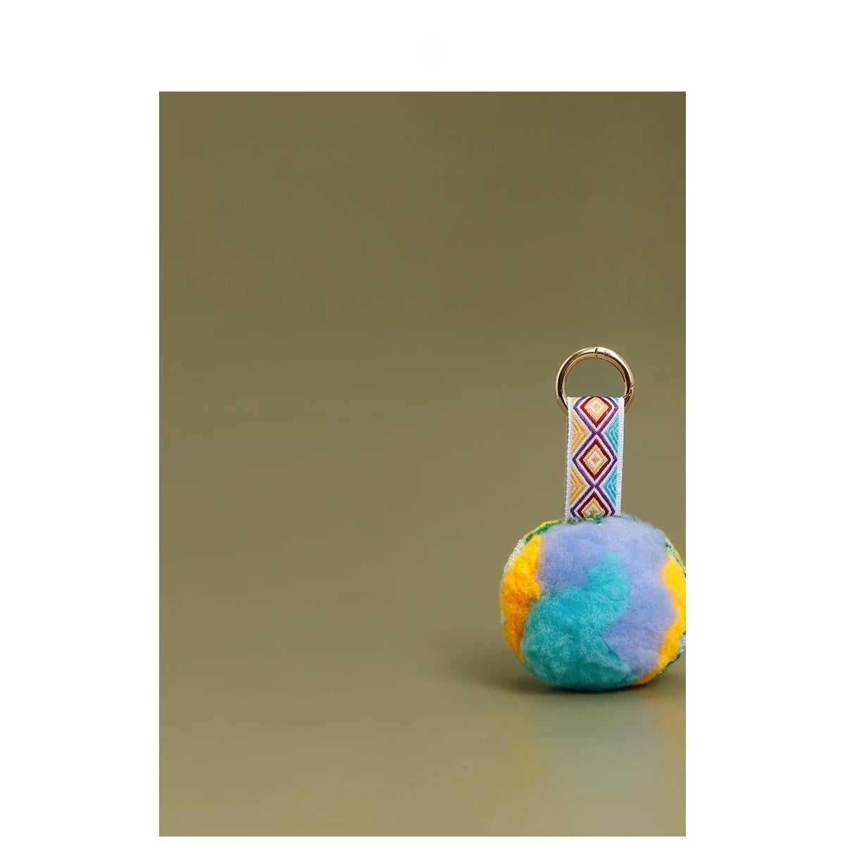 Ice Cream Wool Pom Pom Key chain