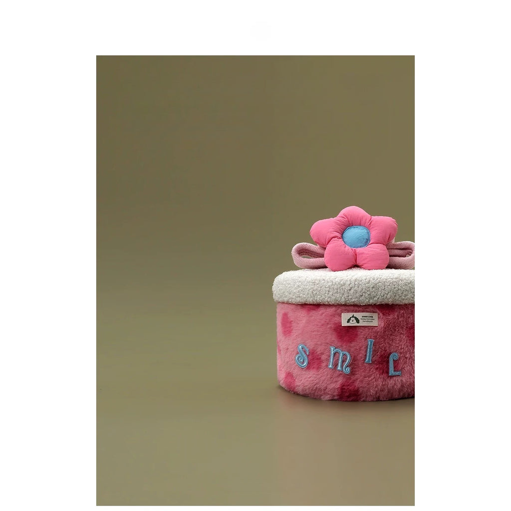 Sweet Floral Cute Cotton Rope Storage Basket