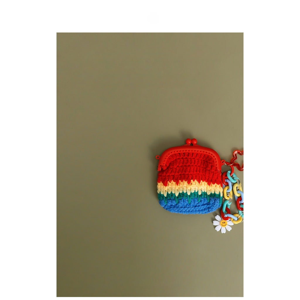 Rainbow Color Smiley Face Coin Purse