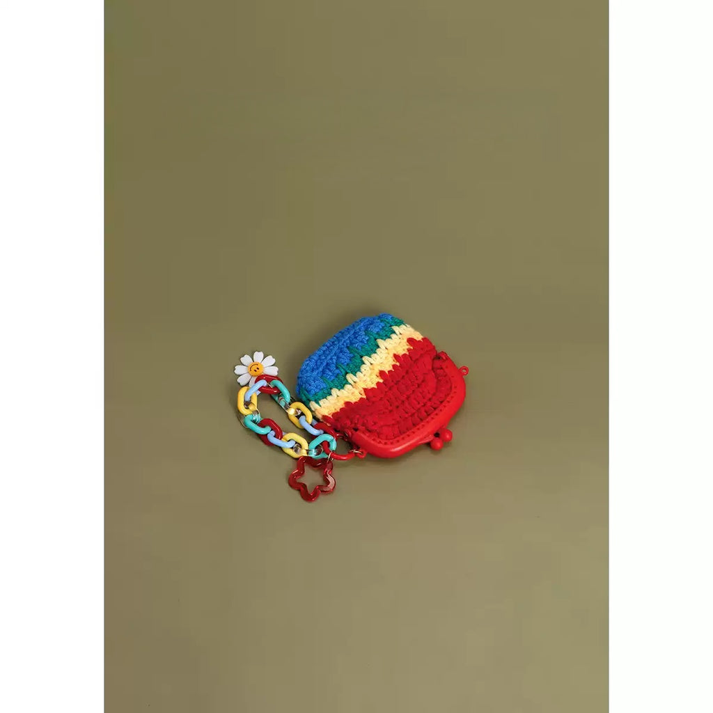 Rainbow Color Smiley Face Coin Purse