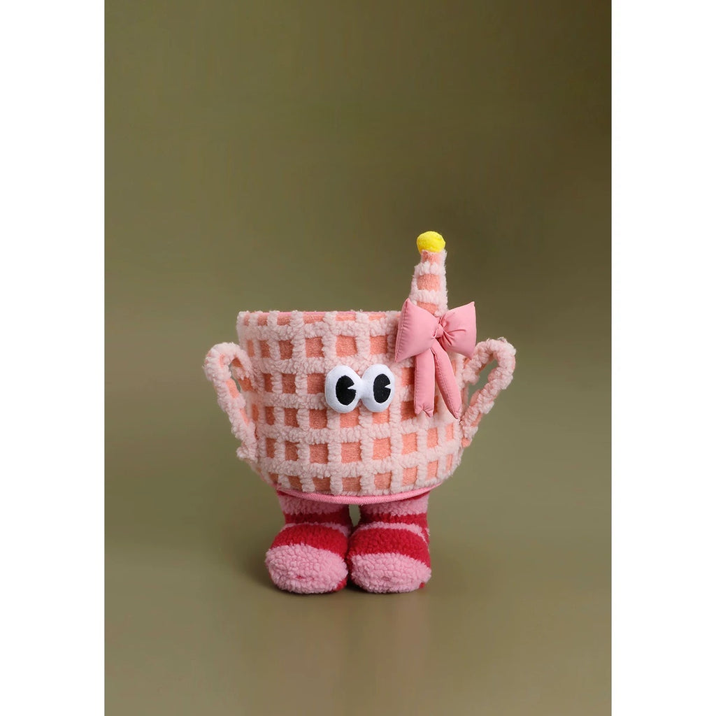 Cartoon Monster Shaped Woven Picnic Basket