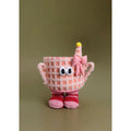 Cartoon Monster Shaped Woven Picnic Basket