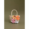 Boho Phalaenopsis Floral Woven Handbag