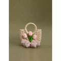 Summer Tulip Straw Woven Bag