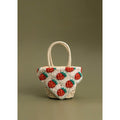 Rustic Mini Strawberry Woven Basket Bag