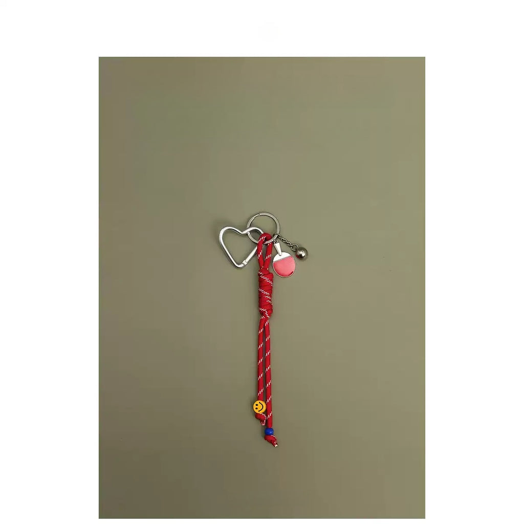 Ping Pong Ball Woven Rope Keychain