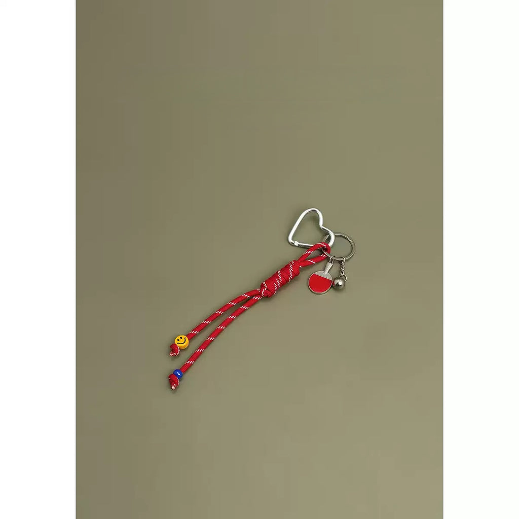 Ping Pong Ball Woven Rope Keychain