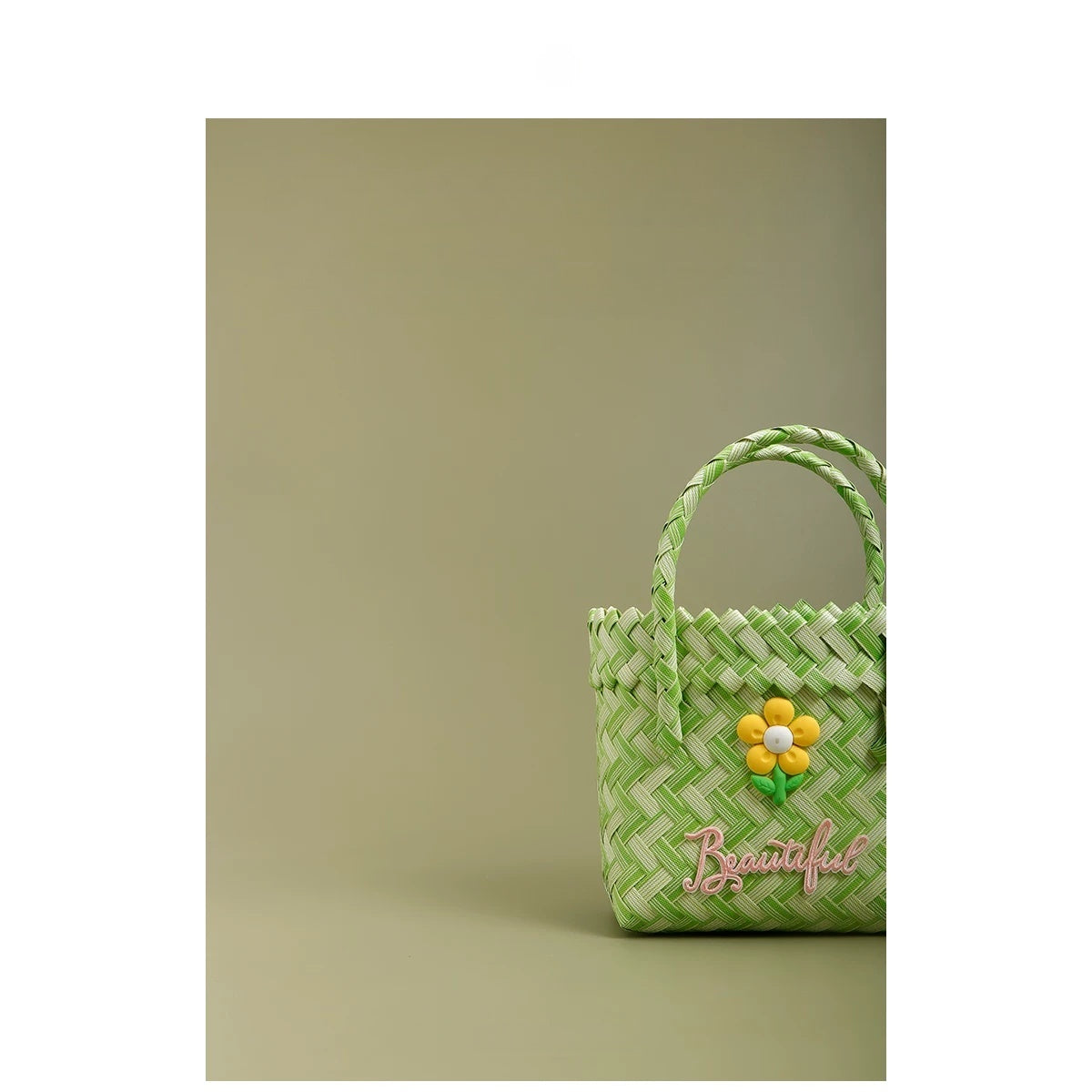 Handwoven Handheld Tote Bag