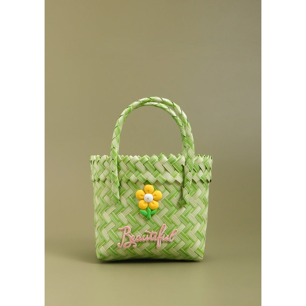 Handwoven Handheld Tote Bag