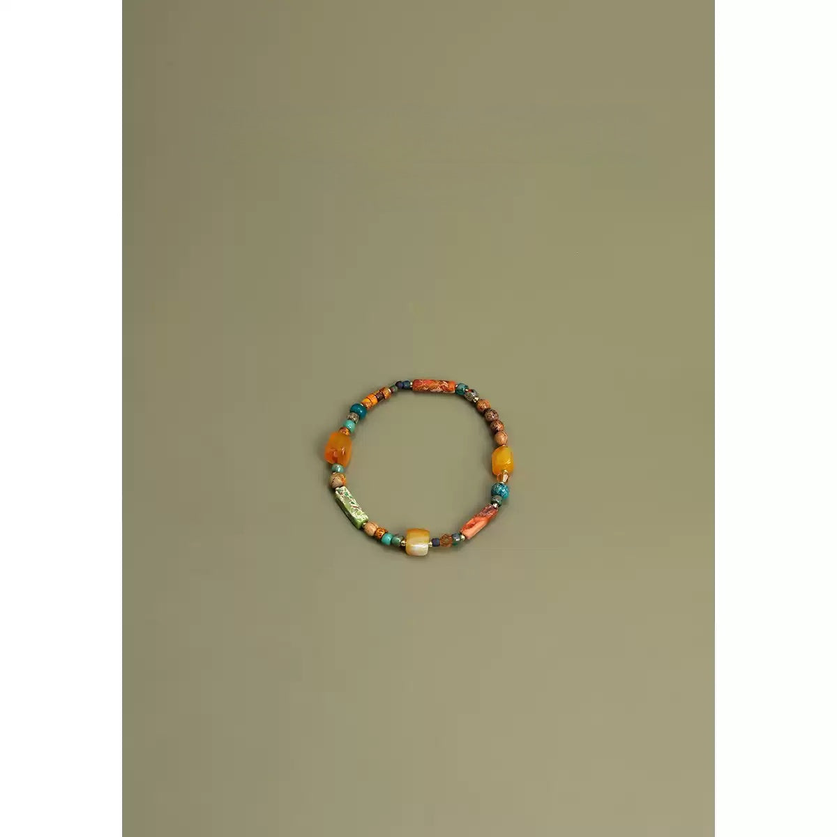 Natural Crystal Stone Beaded Bracelet
