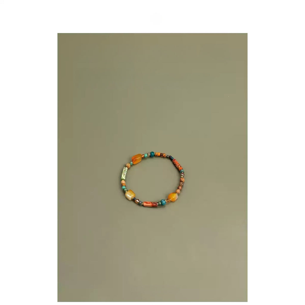 Natural Crystal Stone Beaded Bracelet