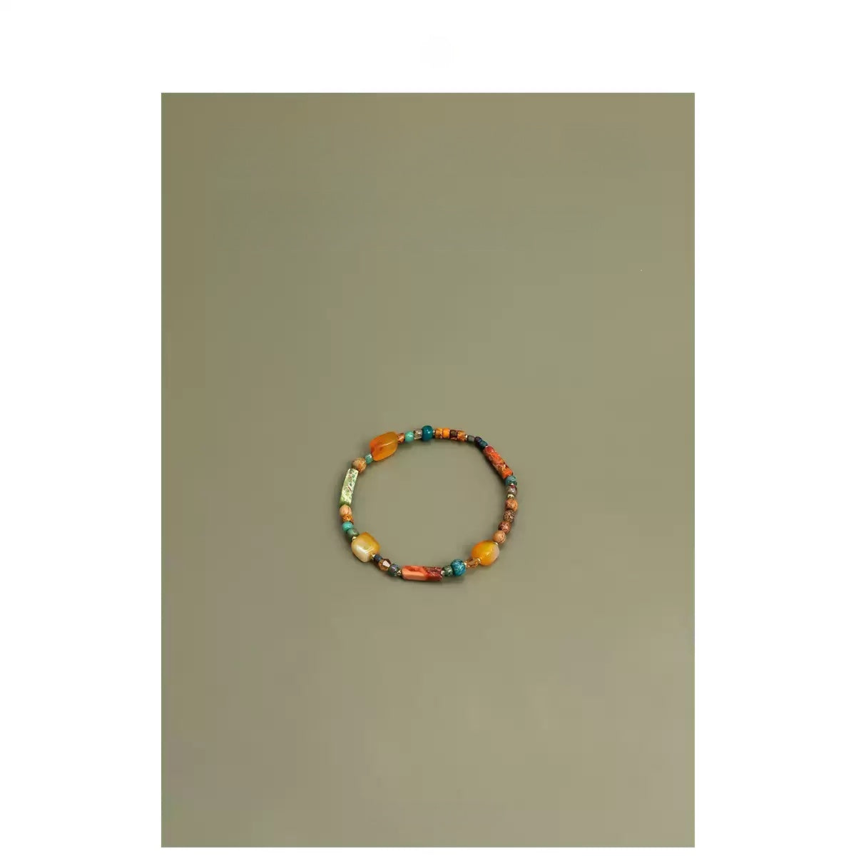 Natural Crystal Stone Beaded Bracelet