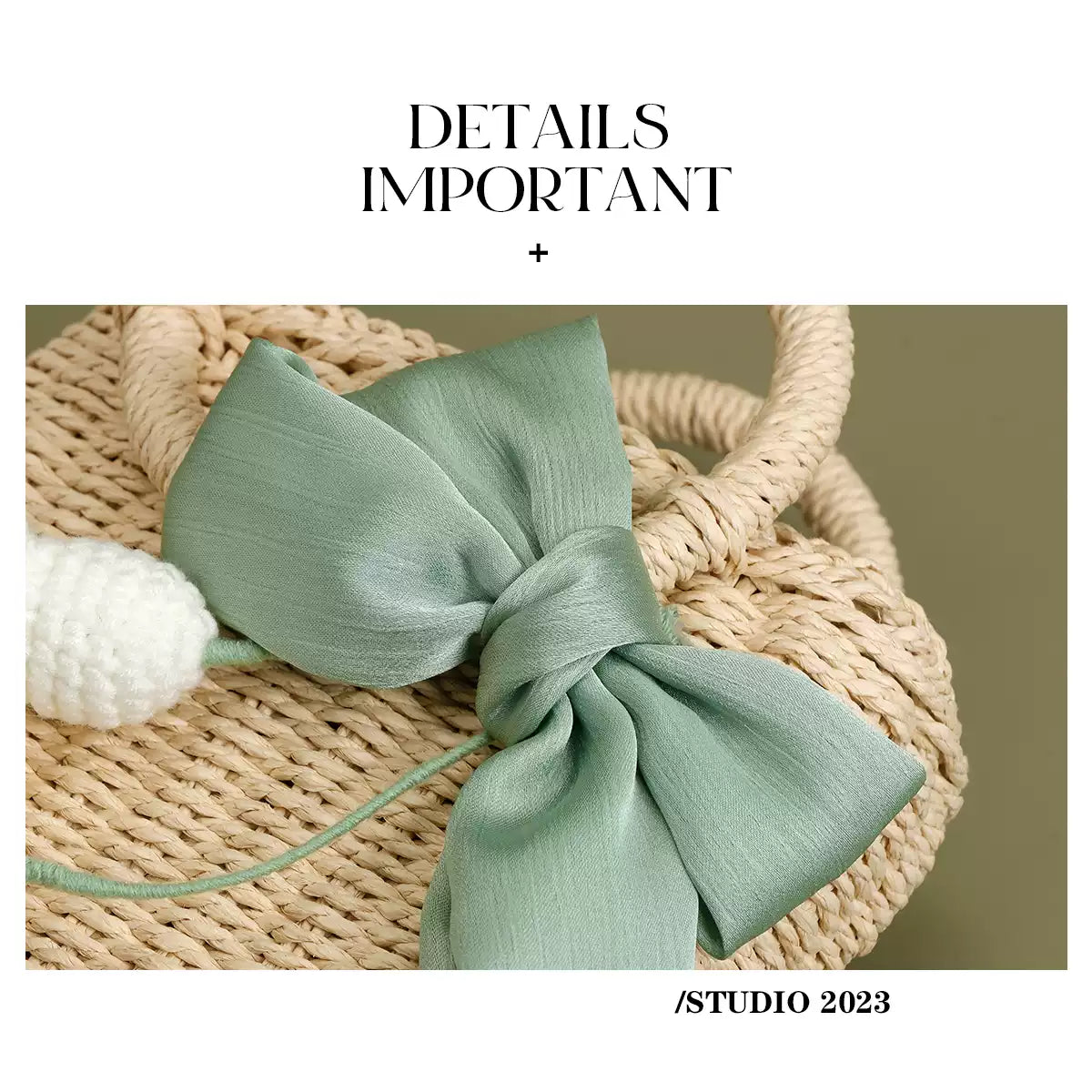 Lily of the Valley Rattan Handbag