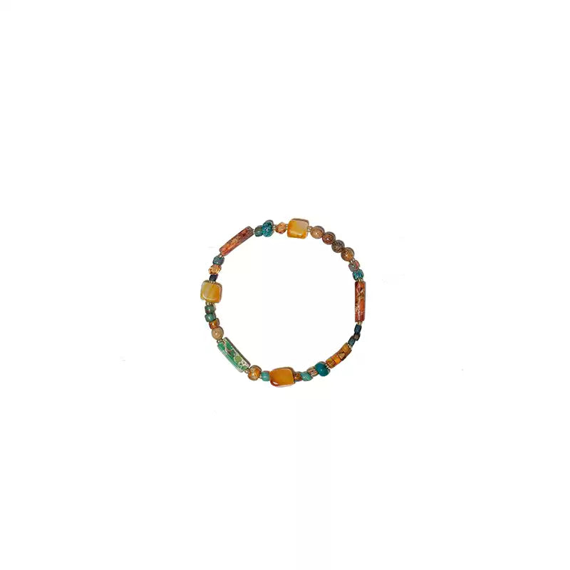 Natural Crystal Stone Beaded Bracelet