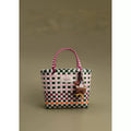 Hand Woven Bag with Bear Pendant
