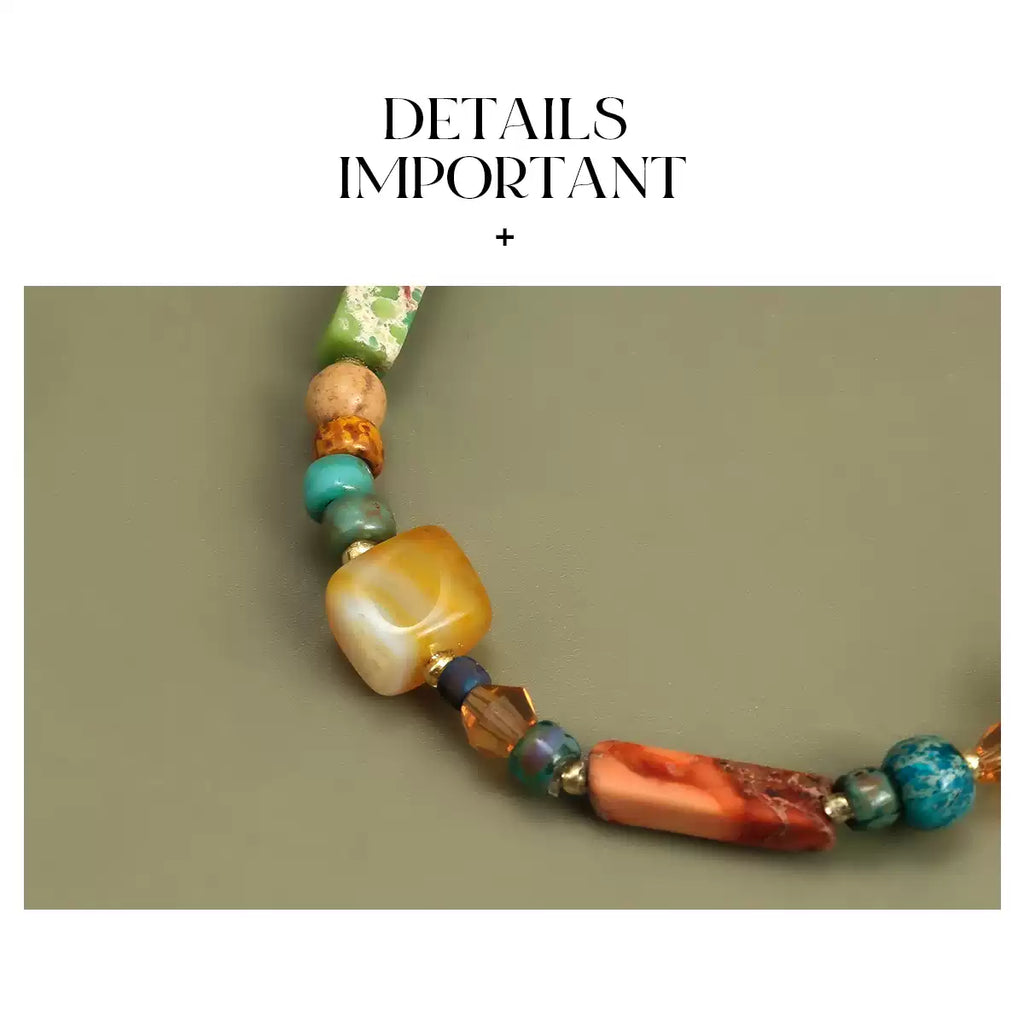 Natural Crystal Stone Beaded Bracelet