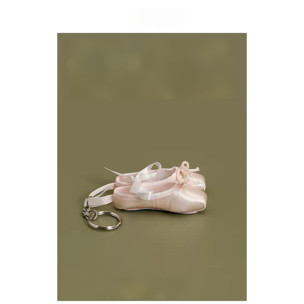 Ballet Pointe Shoes Keychain Charm