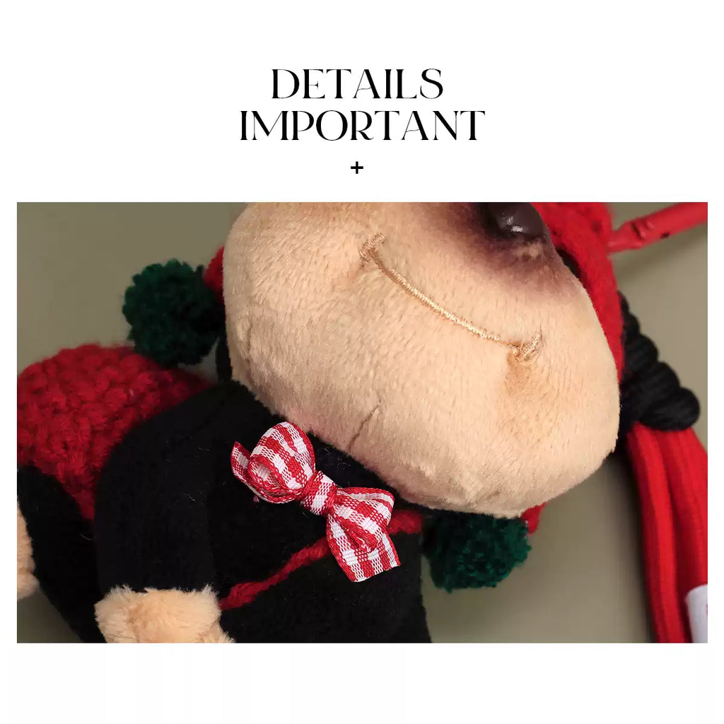 Cute Little Red Hat Puppy Bag Charm