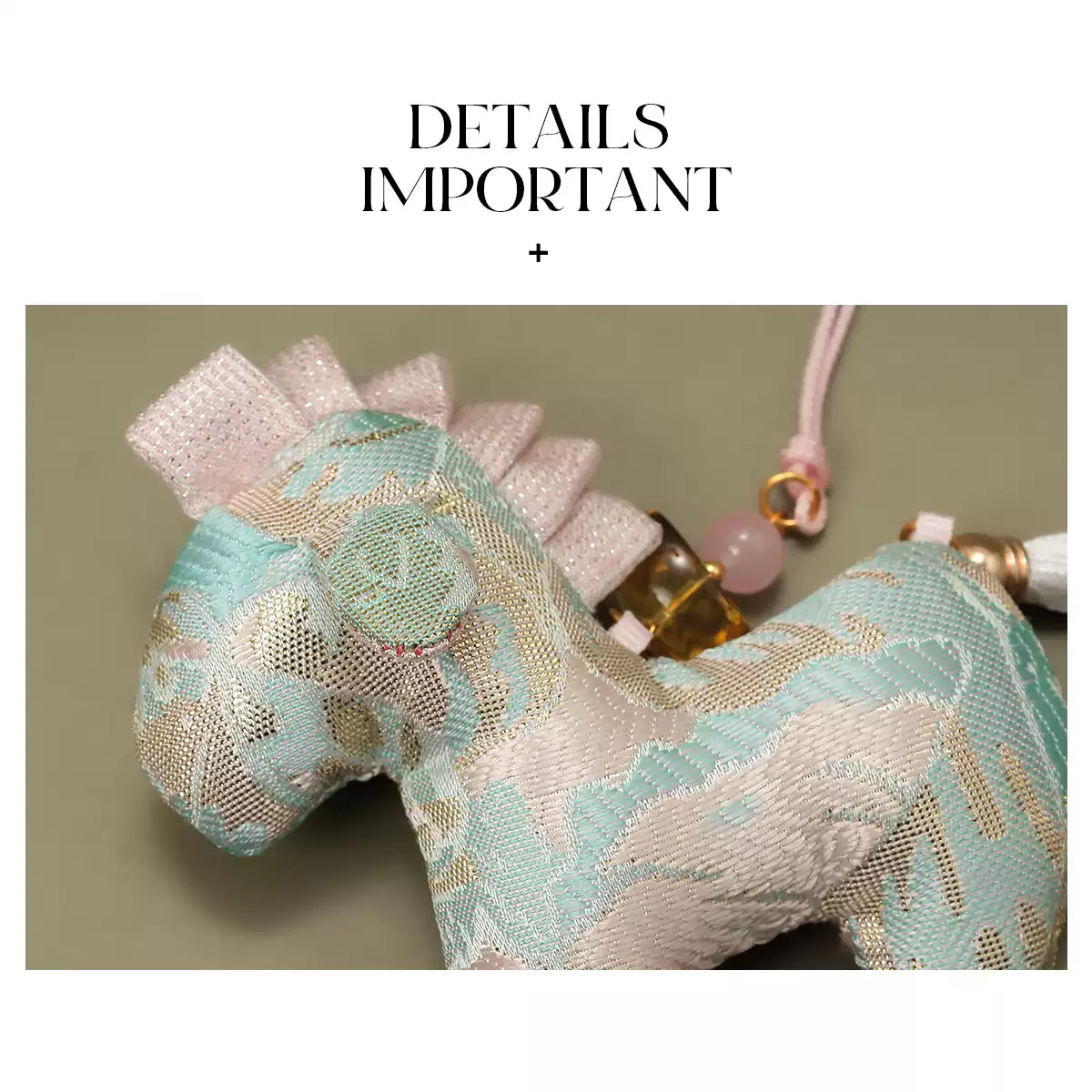 Pony Embroidery Fragrance Sachet Hanging Pendant
