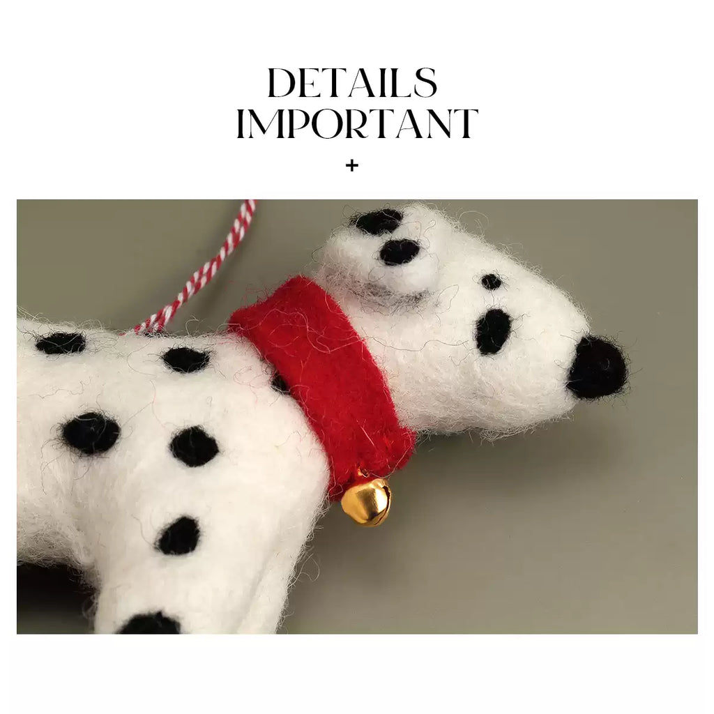 Dalmatian Felt Wool Ornament