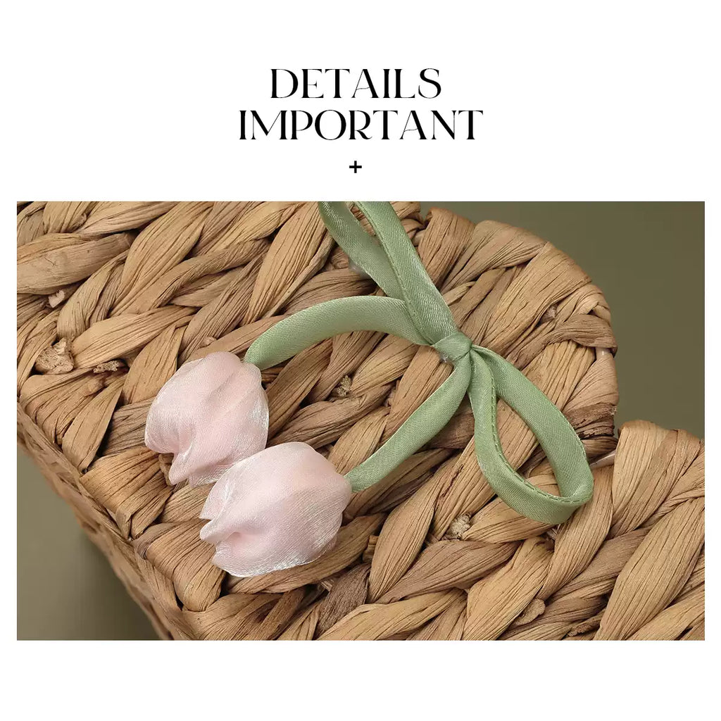 Tulip Decor Rattan Storage Basket