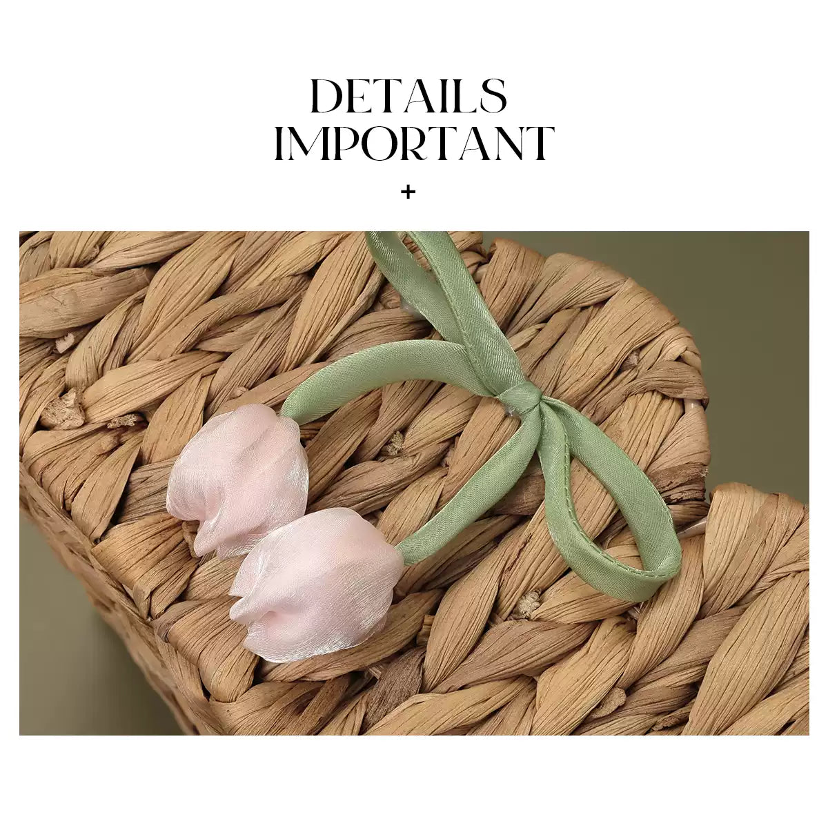 Tulip Decor Rattan Storage Basket